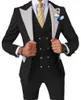 دعاوى الرجال للرجال 3 قطعة رفيعة النحافة العمل الرسمي tuxedo gentlemen العريس العريس (سترة السراويل السترة)