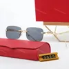 Designer sun glasses designer sunglass carti panthere sunglasses buffalo horn sunglasses men's Women classic Leisure Luxury Rectangular sunglass Wholesale shade