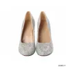 SS003 In Voorraad Zilver Klassieke Trouwschoenen 11 8cm Kristallen Pumps Hoge Hakken Bruidsschoenen Bling Bling Prom schoenen voor Lady276q