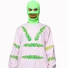 Berets Halloween Balaclava Knit Beanie Hat Scary Teeth Disorderly Party Holiday Winter