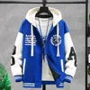 Herrenjacken Kapuzenjacke Buchstabenform Stickerei Baseballuniform Herbst Paar Bf Mantel Trend Street Club Männer 230804