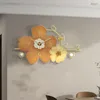 Väggklockor modern designklocka batteridrivna blommor lyxrum kawaii söt siffra art reloj de pared dekoration