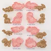 Baking Moulds 8pcsset Cookie Cutters Animal Dinosaur Type Stamp Embosser for Biscuit Pastry Bakeware Cookies Molds Kitchen Accessories 230803