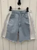 Dames Jeans Denim Shorts Jas Jas Vintage Stijlvolle Hit Kleur Sets Vrouwen Tweedelige Outs Zomer Mode Elastische Taille