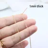 Choker 5pcs Wholesale Stainless Steel Tiny Twist Chain Necklace Women Girl's Fashion Jewelry Gifts Anti-allergy Water Sweat Resistant