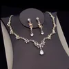 Wedding Jewelry Sets Fashion Crystal Bridal for Women Tiaras Earrings Necklace Crown Dress Bride Set Accessories 230804