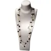 Collier de perles longues à la mode femmes fleur numéro 5 collier mariage Saint Valentin cadeau