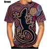 Men's T Shirts 2023 Fashion Aboriginal Indigenous Vintage Ethnic Style Painting Art 3D Printing T-shirt