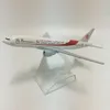 Aircraft Modle Jason Tutu 16cm Air Algieria Boeing 777 samolot Model samolotowy model samolotowy metal 1/400 Scale Factory Drop Shippin 230803