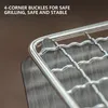 Barbecue Grills Portable Pliant Barbecue Grill Poêles De Chauffage Multifonction Camping Rack Net Poêle À Bois En Acier Inoxydable 230804