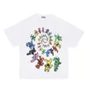 メンズTシャツファッションコンフォートクラシックベアボルテックスプリントと女性のゆるいクルーネックカジュアルコットンタイドブランド半袖Tシャツ