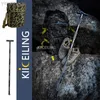 Bâtons de trekking KIICEILING Pôle de trekking nordique Bâtons de marche Bâtons de randonnée Canne Escalade Camping en plein air Chasse Pêche Kit de survie Sac HKD230804