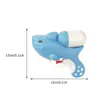 Gun Toys 4pcs Blue Shark Animal Squirt Guns Water Shooter Beach 230803