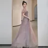 Платья для вечеринок Bling Luxury Evening Dress Женское 2023 квадратный воротничный рукав