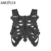 Men's Tank Tops Hip Hop Punk Fashion Creativity Designer Vest Men's Adjustable Skeleton Vest One Size Men's and Women's Streetwear Clothing 230803