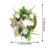 Decoratieve Bloemen Eenvoudige Imitatie Magnolia Krans Voor Voordeur Opknoping Decoratie Deuren Bruiloft Decor