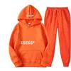 Herrtröjor tröjor designer Nytt ess märke tryckt sportkläder män färger två stycken set löst hoodie tröja byxor uppsättningar