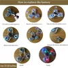 Brinquedo de descompressão Cristal Luminoso Luz LED Fidget Spinner Hand Top Spinners que brilham no escuro EDC Brinquedos de alívio de estresse Giroscópio cinético para crianças 230803