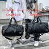 Duffel Bags Xzan Separation Soft Leather Bagage Bag Luxury Handbag Fitness Yoga Weekend Shouldres med skor paket