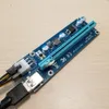 PCIe PCI-E PCI Express Riser 1x till 16x 6pin till SATA Power USB 3.0 Kabel 60 cm för BTC Miner Machine Rig