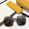 2024 Designer de luxo Óculos de sol Novo designer de luxo G Família Big Square Li Yuchun líquido Espelho Vermelho Face Letter Sunglasses GG0414S