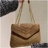 Sacs de soirée De Luxe Loou Sac À Main Femmes En Cuir Givré Shoder Messenger Sac À Main Créateur De Mode Lady Doux Purs Y-Forme Paquet Drop Dhaup