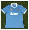 Üst Napoli Retro Futbol Formaları 1986 87 88 89 90 91 93 Maradona Napoli Futbol Gömlekleri Italia Vintage Classic Napolitan Di Canio Maillot De Foot DGFG