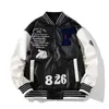 Jaquetas masculinas Varsity Jacket Masculino Feminino Patchwork Streetwear Beisebol Hip Hop Letra Couro Pu Roupas para Casal Coreano High Street 230804