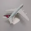 Modèle d'avion 20cm alliage métal QATAR Airways Airbus 380 A380 modèle d'avion moulé sous pression modèle d'avion avec roues trains d'atterrissage 230803