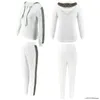 Femmes deux pièces pantalons 2023 automne femmes ensembles dames sport Jogging costumes survêtements ensemble imprimé léopard sweats à capuche sweat haut court long