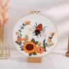 Chinese Products Bee Series bordir menjahit bordir DIY lukisan Cross Stitch semi-selesai tanpa R230807