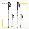 Trekking Poles TiTo Titanium Trekking Pole Outdoor Camping GR9 Titanium Alloy lightweight Hiking Telescopic Stick Walking Trekking Poles HKD230804