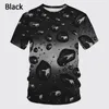 T-shirts pour hommes mode d'été impression 3D T-shirt motif de goutte de pluie décontracté à manches courtes