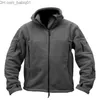 Giacche da uomo Prowow Giacca da esterno in pile caldo da uomo per il commercio estero giacca a prova di freddo giacca con cappuccio in tinta unita T230804