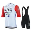 Cycling Jersey Sets Cycling Jersey Sets Uae Set MTB Uniform Bike Clothing Summer Breathable Bicycle Shirt Ropa Ciclismo Bib Pants Maillot 240327