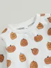 Set di abbigliamento Simpatico costume di Halloween per neonati Adorabile felpa con zucca e pantaloni lunghi Set per neonate - Completo da 2 pezzi