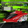 Samoloty elektryczne/RC 150 m 80 cm duży stopowy helikopter RC Model Drone zabawka 3.5 MCH WYPAŁA LED LED LED LIDO