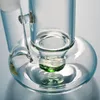 cachimbo de água de vidro verde-escuro acessórios para fumar vidro inebriante novo equipamento de reciclagem de óleo 14mm banger.