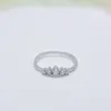 Cluster Rings European And American Retro S925 Sterling Silver Micro Zircon Ring For Female Niche Design Fashionable Trend Light Luxury