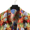 Hommes T-shirts D'été Chemise Décontractée Cardigan À Manches Courtes Hawaïen Plage Fleur Col Roulé Floral Pour Hommes