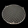 BBQ Tools Accessories 304 stainless steel round barbecue grill net meshes racks grid grate Steam Camping Hiking Outdoor Mesh Wire Net 230804
