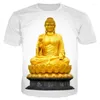 T-shirts pour hommes 2023 T-shirts imprimés en 3D avec des Statues de bouddha Hip-hop Anime Harajuku Streetwear à la mode et intéressant haut