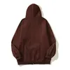 Zip Sweatshirts Cardigan Hoodies Men Women Print Brown Pullover Hoode Hip Hop Pullovers 23FW