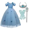 Flickans klänningar Encanto Charm Girl Girls Princess Costume For Kids Halloween Party Cosplay Dress Up Children Disguise Fille 230803