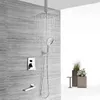 Badrum s väggmontering badrum regn vattenfall dusch kranar set dolda dusch dusch kall och mixer kran kran r230804