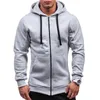 Hoodies voor heren Katoenen hoodie voor heren Casual Half Dome Sweatshirt met volledige ritssluiting en capuchon