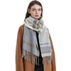 Sjaals Dames Gebreid Winter Koreaanse Stijl Warm Casal Plaid Dames Bufandas Invierno Mujer