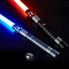 LED SwordsGuns Lightsaber Metal RGB Laser Sword Toys Light Saber 7 Color Change Kids Soundfonts Force FX FOC Blaster Jedi Gift 230804