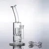 Verre épais Fab Egg Bong Bubblers Matrix Stereo Perc Water Pipe Recycler Hookah Dab Rig pour fumer avec 18 mm Banger