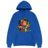 Men's Hoodies Monkey Hoodie Streetwear Merchandise Harajuku Cute Pattern Print Sweatshirt Men Women Loose Clothing